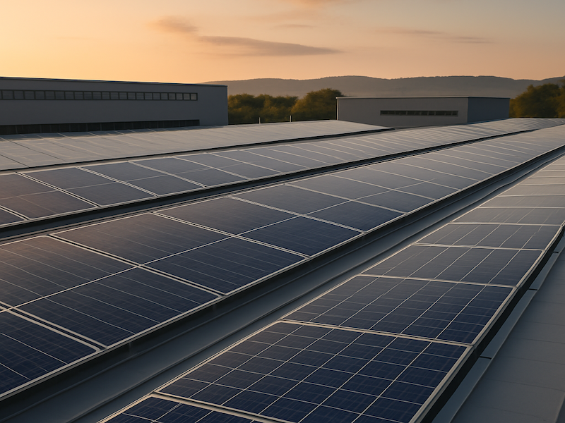 Gewerbe Photovoltaik PV-Anlage Gewerbe